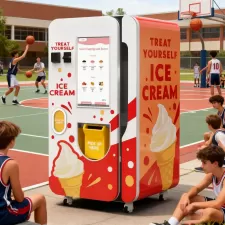 Торговый автомат мороженого с системой доставки лифта| 15-секундный раздел| Удаленный мониторинг