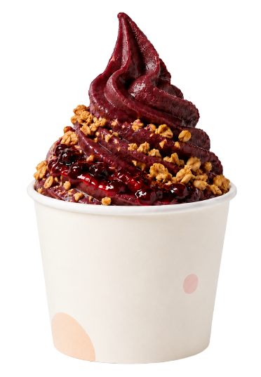 Замороженный десерт в стиле асаи